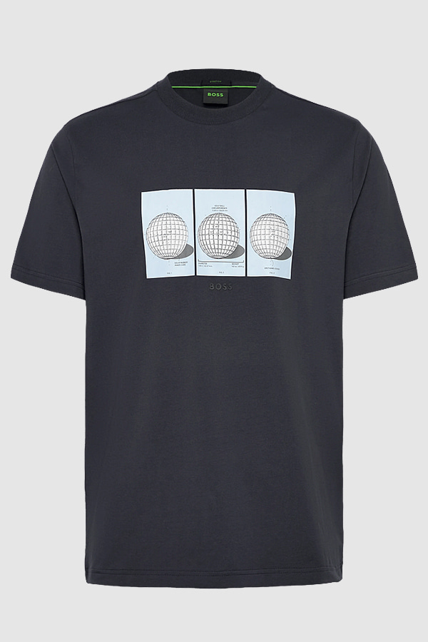 ΜΠΛΟΥΖΑ T-SHIRT BOSS - 402 ΜΠΛΕ